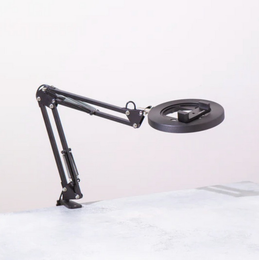 Scratch and Dent Collection - Black MINI Canvas Lamp with Desk Clamp
