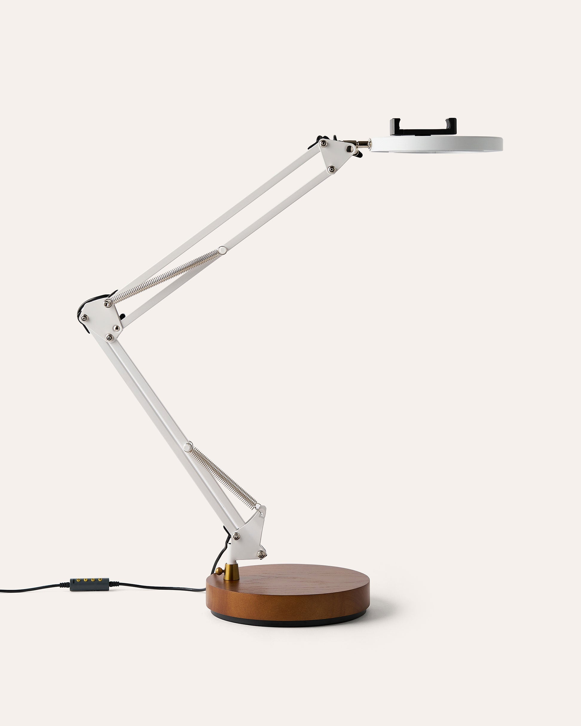 Canvas Lamp with Weighted Base