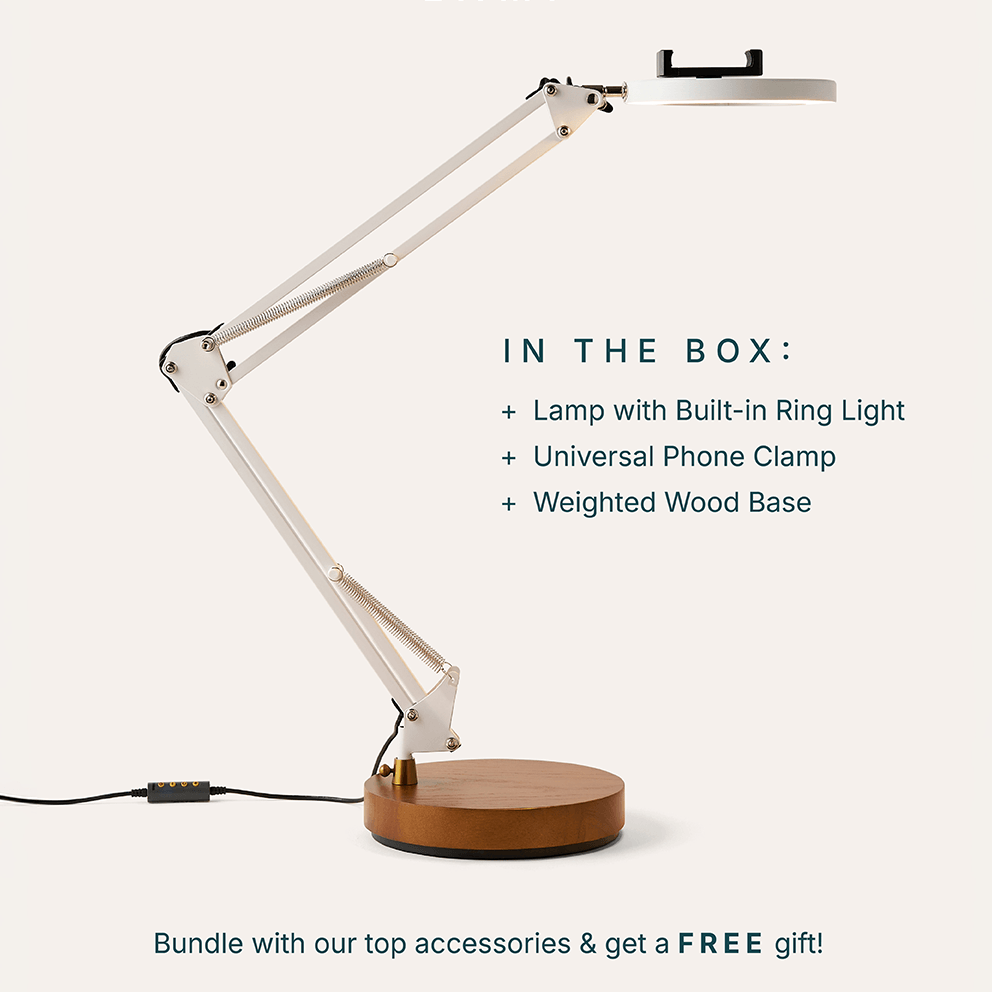 Canvas Lamp with Weighted Base