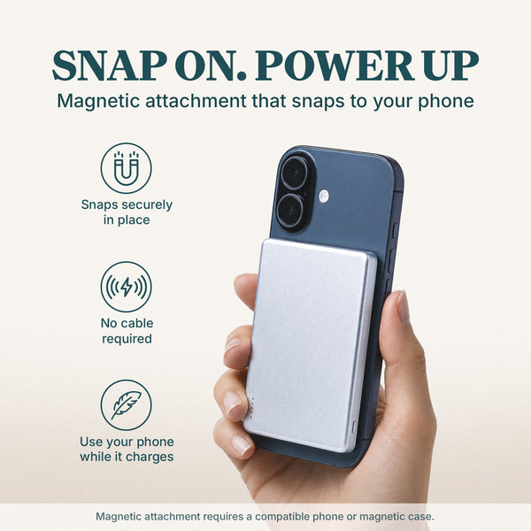 Ultra Slim Magnetic Power Bank - 5000mAh